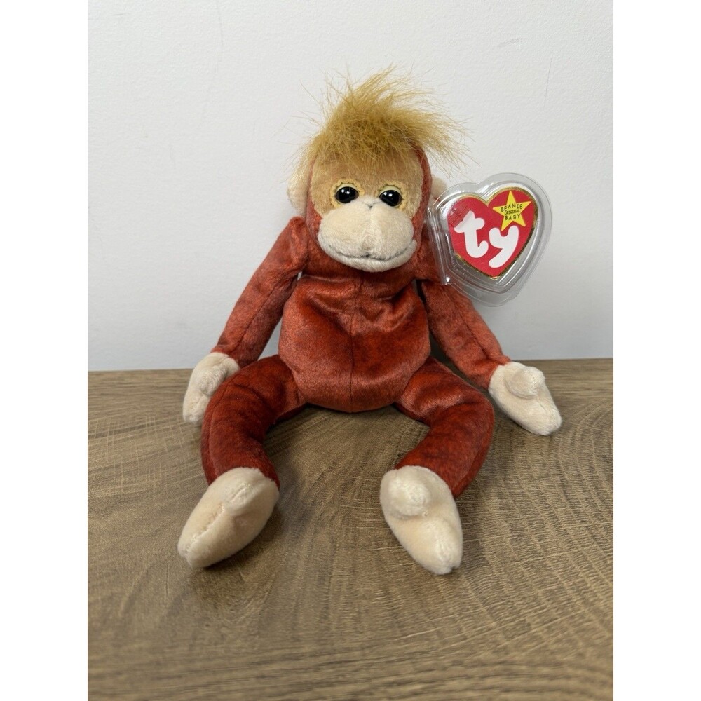 Ty Beanie Baby Schweetheart The Orangutan 1999 Red - Brown